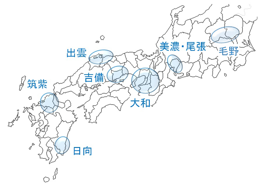 古坟势力分布